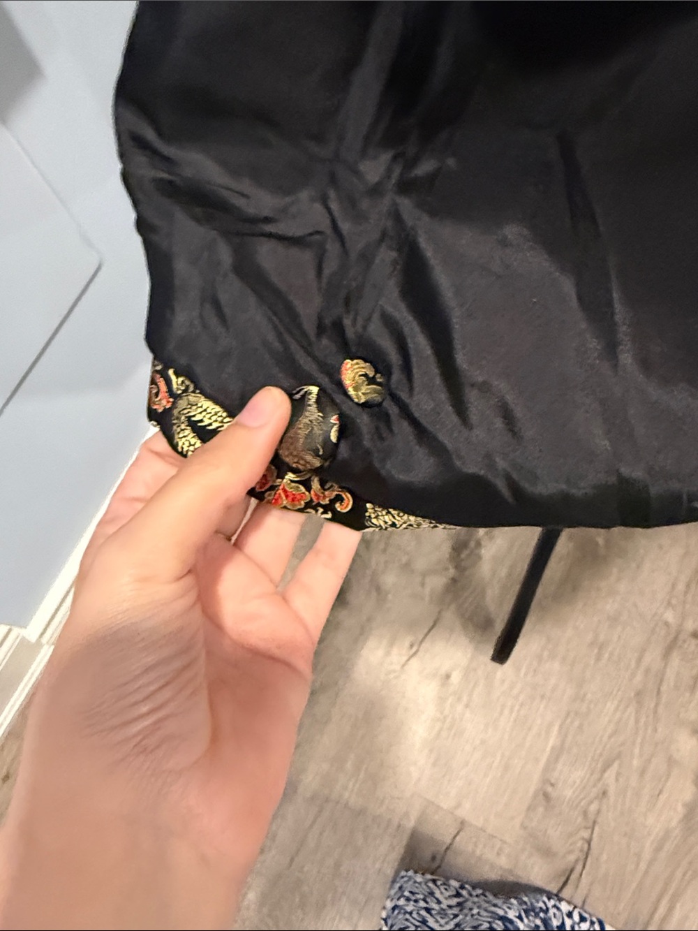 Women's Metallic Brocade Blazer in Gold & Black - Picture 6 of 12